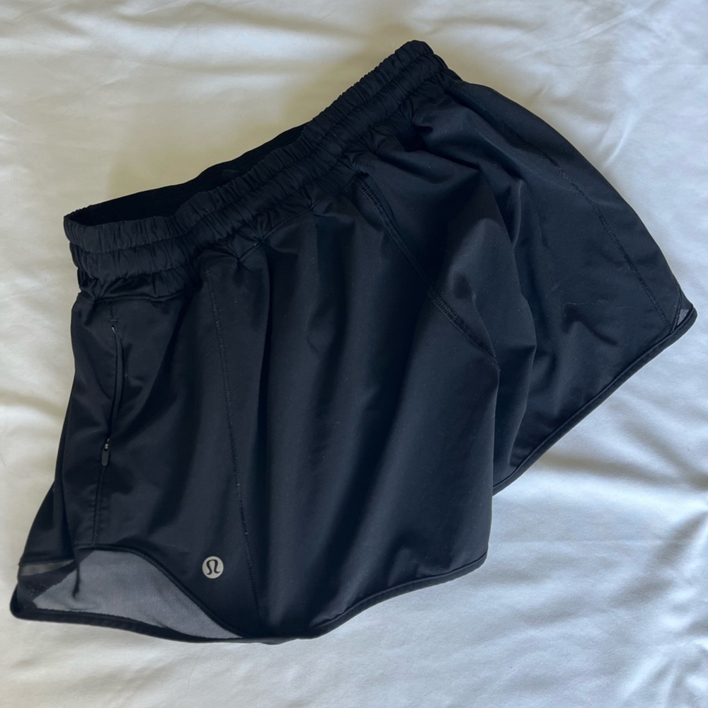 Black Lululemon Running Shorts - Size 4